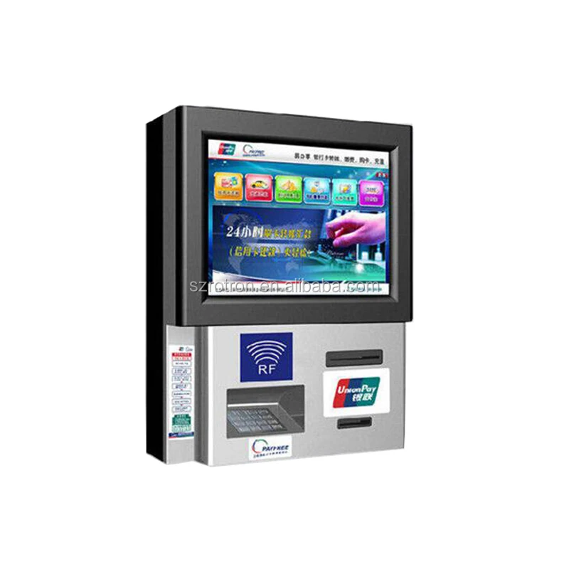 Eco Friendly Customized Wall Mounted Multifunction ATM for Bank / Automatic Teller