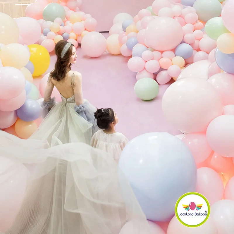 100pcs Latex Balloons 10 Inches globos color macarron Candy for party Wedding Graduation Kids Birthday Festive balloons