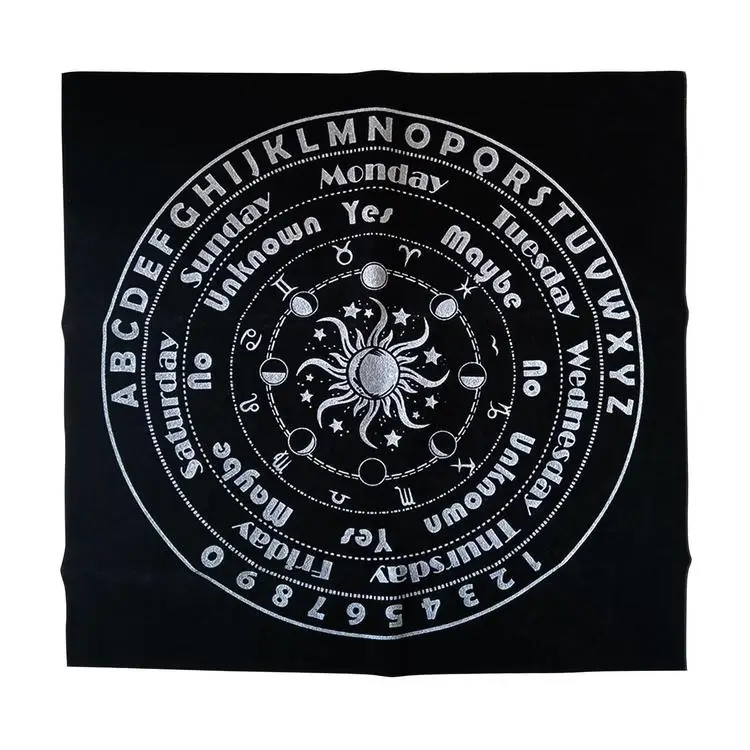 
Altar Tarot Card Tablecloth Light Soft Astrology Table Cloth Custom Printed Card Playing Gold Stamp Table Cloth 