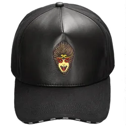 High Quality PU Leather Cap Sports Hat Baseball Cap Custom Embroidery Leather Trucker Hat, Leather Hat