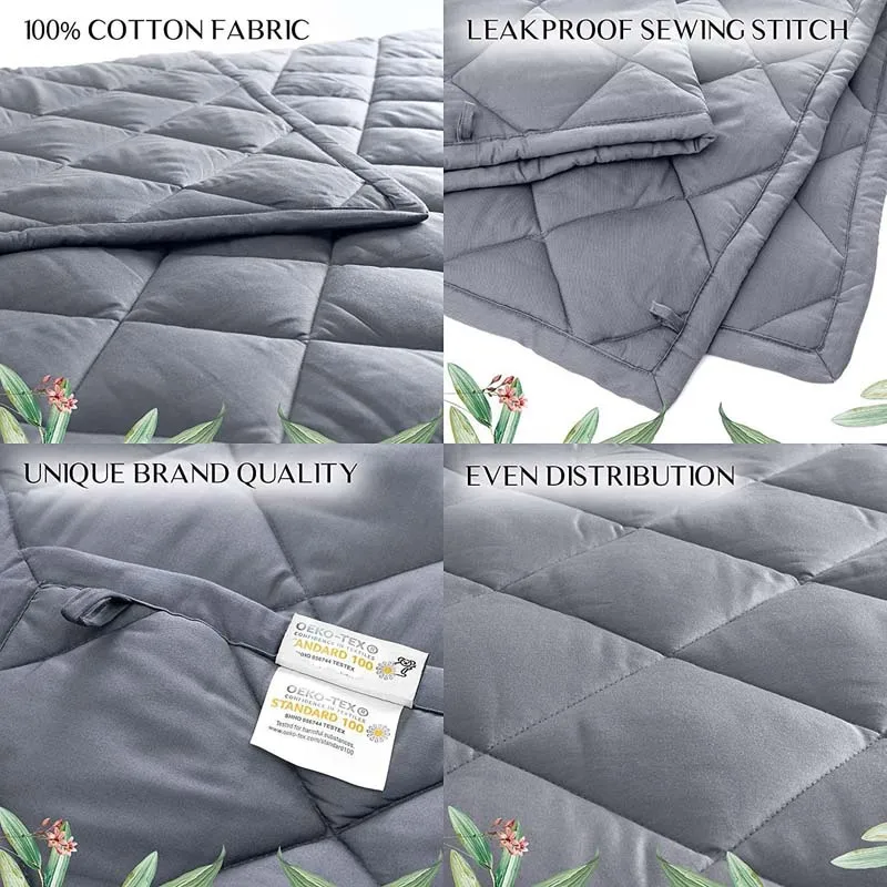 Nature throw weight blanket adult premium super soft microfiber lush glass beads weighted blankets