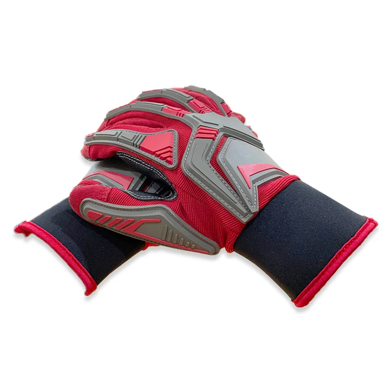 Industrial Synthetic Leather Cut Resistant Safety Protection Mechanic High Impact Security Gloves For Oil Gas