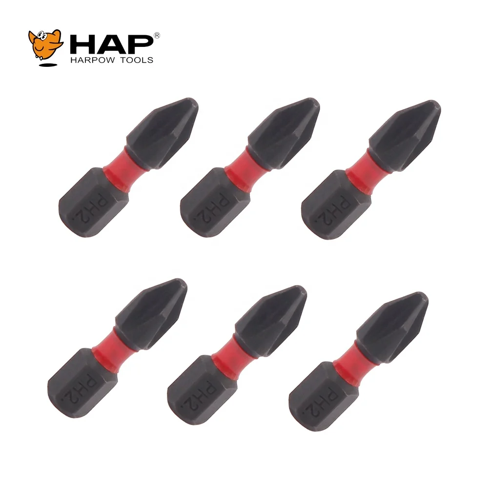 Ready to ship screwdriver phillips bits PH2 25mm impact bits hex bits