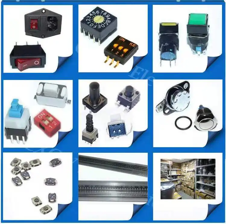 electronic components china 6*6*4.3mm 5 6 7 8 9 10 11mm SMD 4 pin Tact push button micro switch