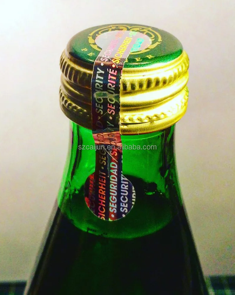 Plastic water bottle bucket  glass bottle double sides printed die cut  sticker