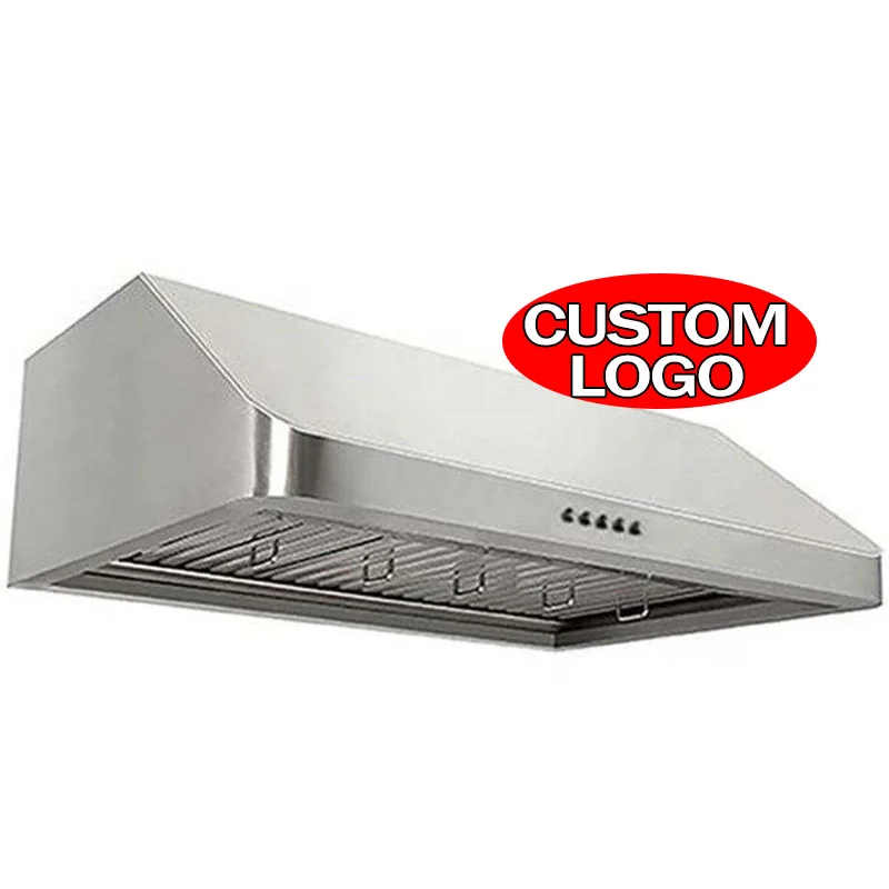 Top Seller Products Golden supplier Mechanical Switch Button control stainless steel range hood slim under cabinet range hood