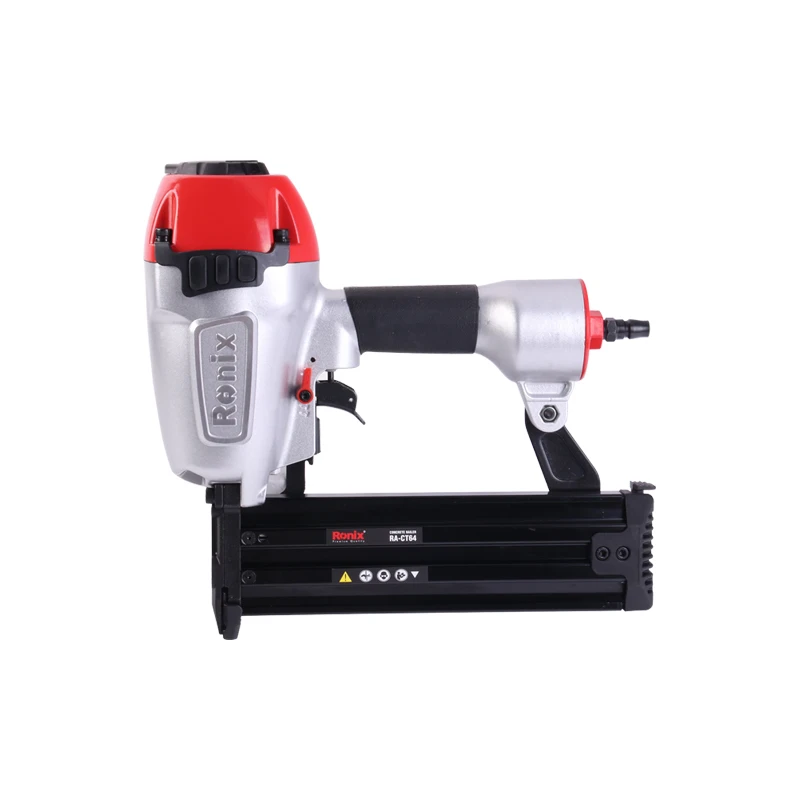 Ronix RA-CT64 Professional Electric Air Straight Nail Gun Machine With Free Coil Hose 7.5m