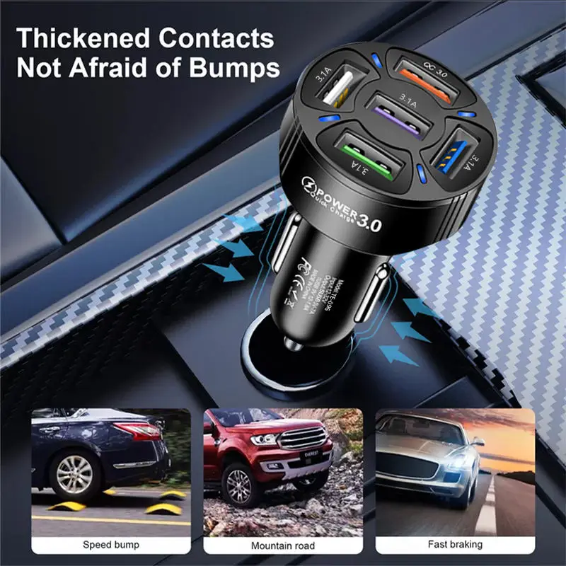 PSDA 35W USB C Car Charger QC 3.0 7A Type PD Fast Charging Car Phone Charger For iPhone 12 13 Pro Xiaomi Huawei Samsung