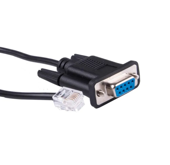 Stocked 6P4C 6P6C RJ11 RJ12 Male connector to DB9 Female RS232 Serial Port Adapter Console Cable For APC AP7800 AP7900 RS232