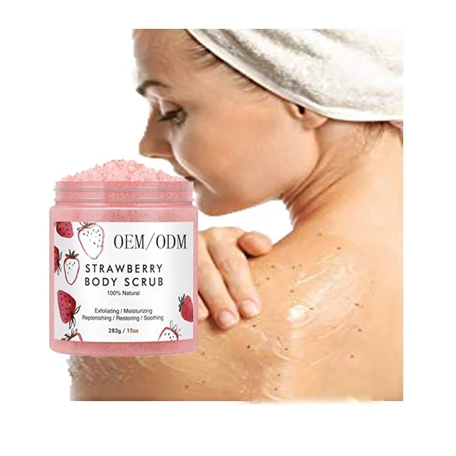Private Label Strawberry Exfoliating Anti Aging Moisturizing Body Scrub (62412701003)