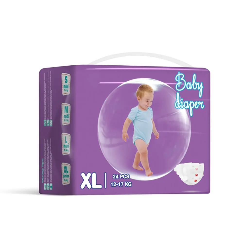 Quick Absorbent Disposable Baby Diaper Disposable soft Baby Diapers Good Quality breathable Baby Diapers