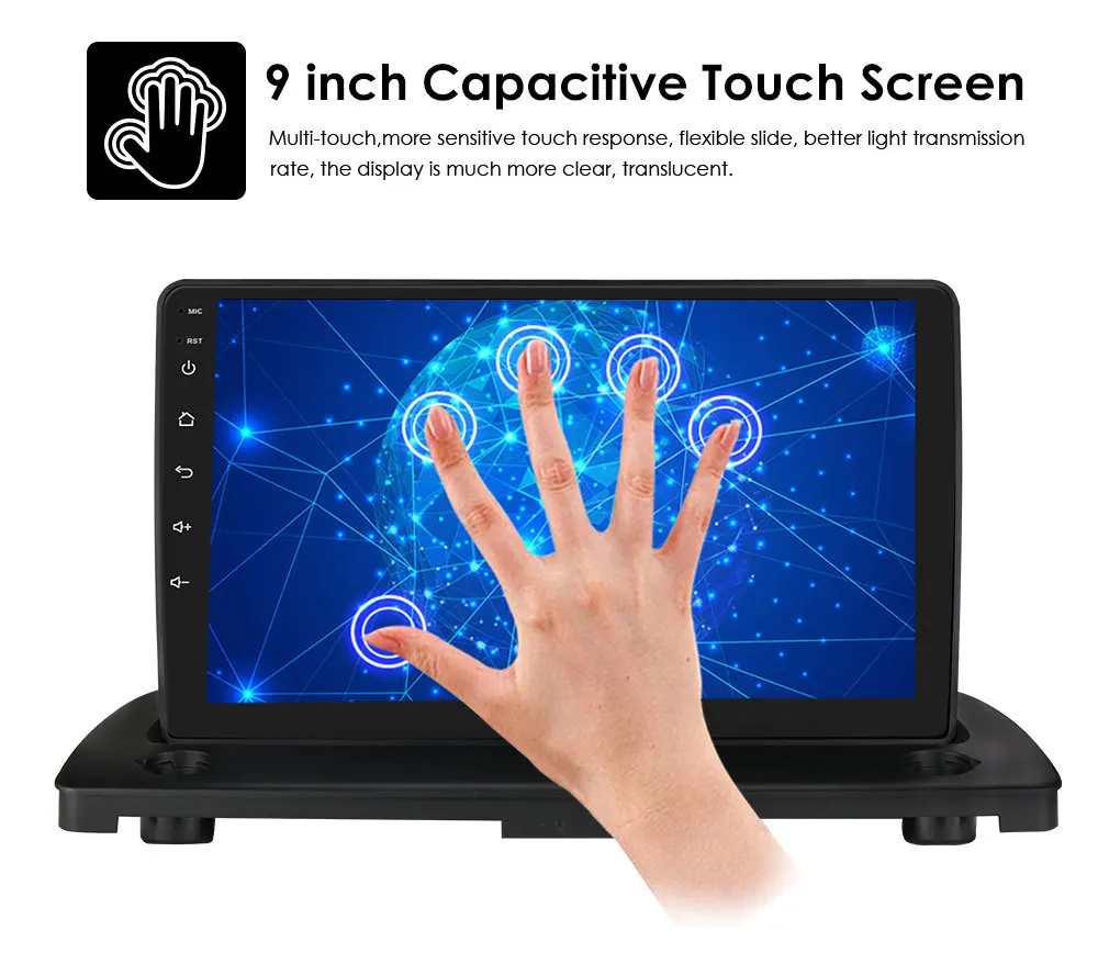 9 inch Car Radio Stereo XC90 Car Multimedia Player for Volvo XC90 2004-2014 Android 10 OBD2 AM FM GPS Navigation Universal