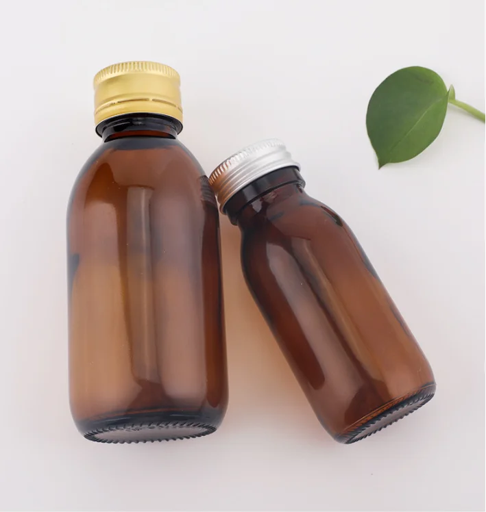 30ml 60ml 100ml  120ml 250ml 500ml  amber pharmaceutical glass amber bottle with cap