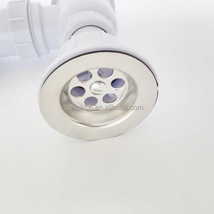 Modern Siphon Bathroom Accessories Bottle Trap Basin PP Plastic Kitchen Sink Waste Water Plastic Drain 
