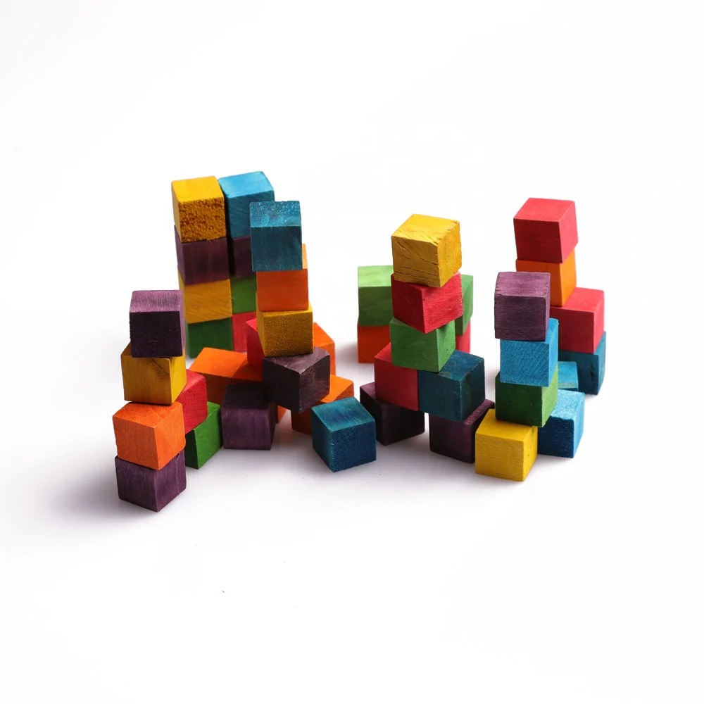 Лидер продаж, Обучающие кубики и Детские деревянные игрушки, развивающие игрушки, натуральные кубики из березы, цвета «сделай сам» для детей