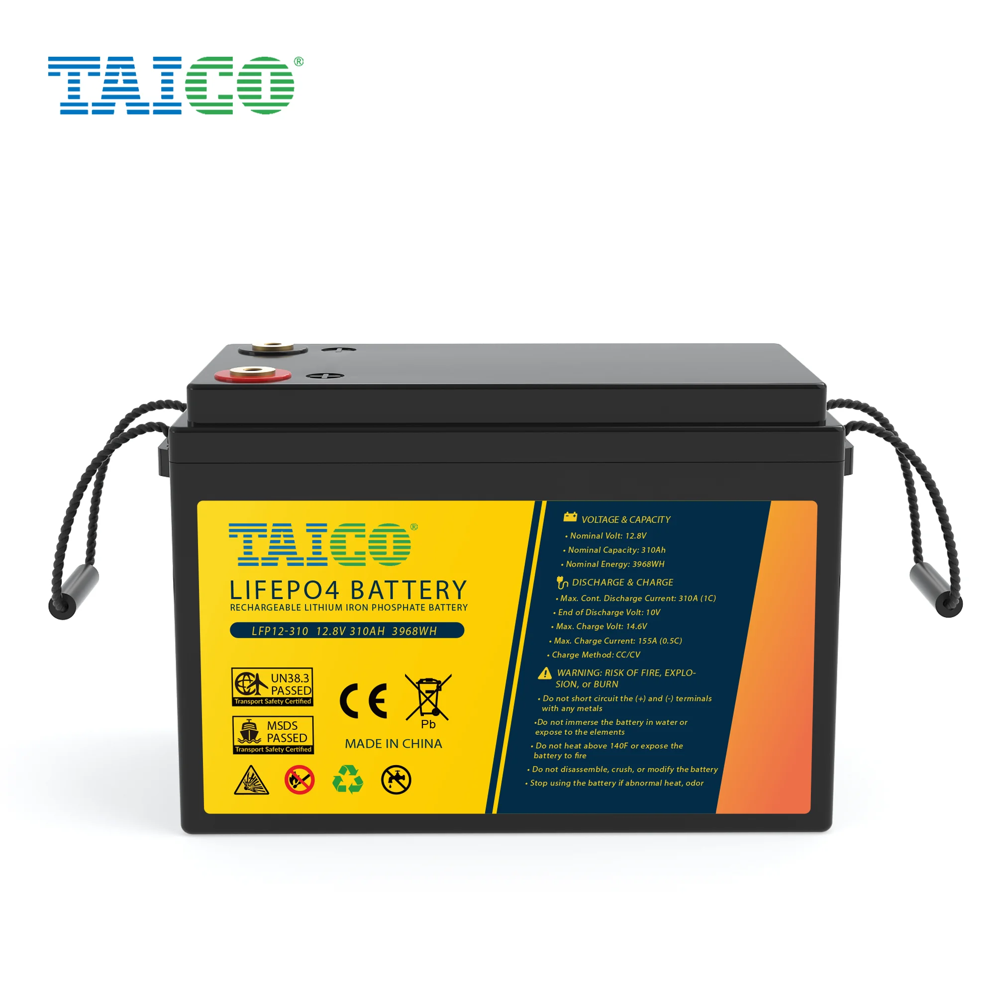 Customized Deep cycle lifepo4 battery 12v 100ah 200ah 300ah 310ah lifepo4 12.8V lithium ion battery