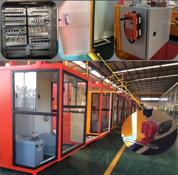 50 ton heavy duty double girder overhead crane with electric mobile trolley