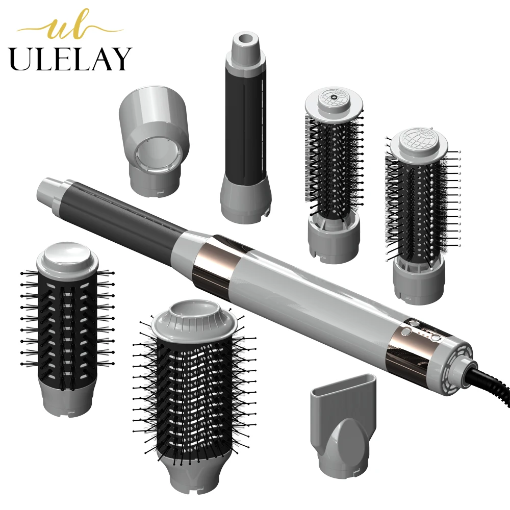 Electric BLDC Brushless Motor 110000 rpm Hot air Hair Wrap Styler 7 in 1 multi Blowout Hair Dryer Brush Hair Styler