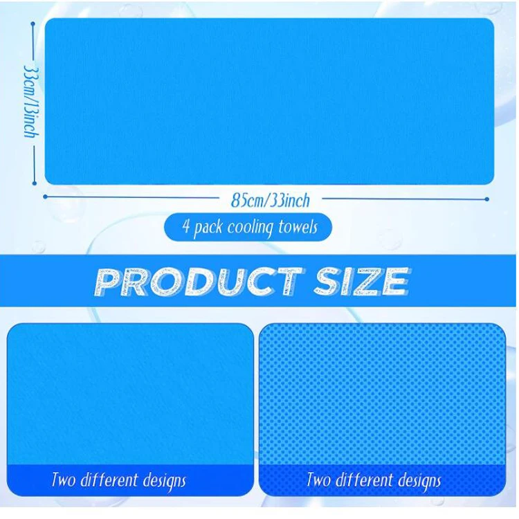 Instant Evaporate Evaporative Thick Cold Weave Ice Pva Cooling Towel