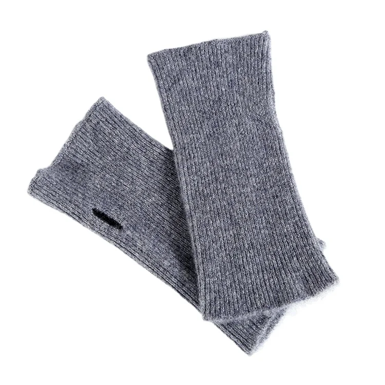 
China Big Factory Good Price Women Half Finger Gloves Winter Soft Warm Knitted Gloves 
