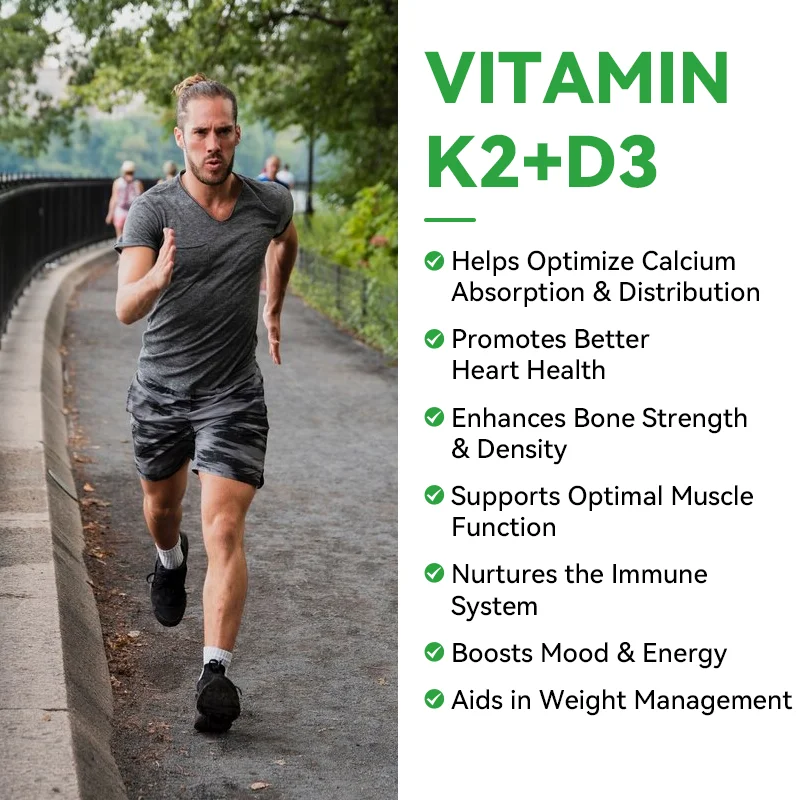 LIFEWORTH Vitamins Strong Bones and Healthy Heart Vitamin D3 K2 Liquid Drops Dietary Supplement