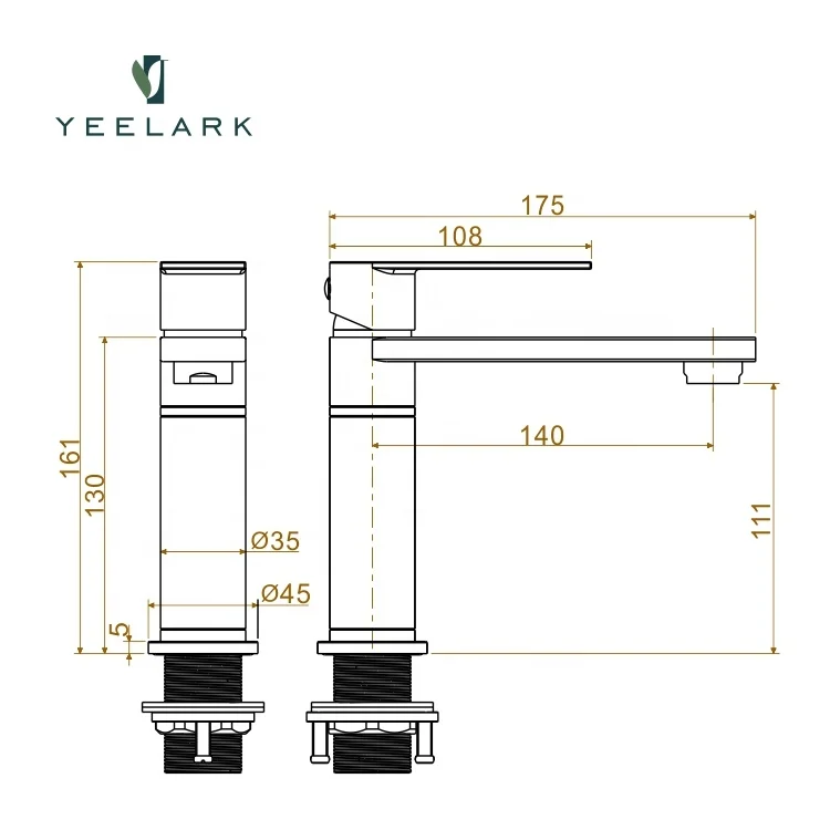 Chinese Latest Style CUPC 304 Stainless Steel Single Handle Brushed Chrome Countertop Washing Mixer Basin Faucet Bathroom Taps