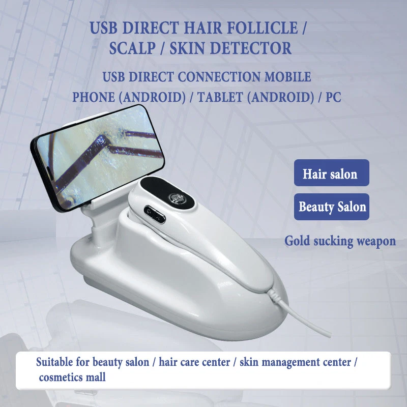 Улучшенный анализатор кожи 50x/200x Usb-детектор головы микроскоп для тестирования волосяного фолликула умная цифровая