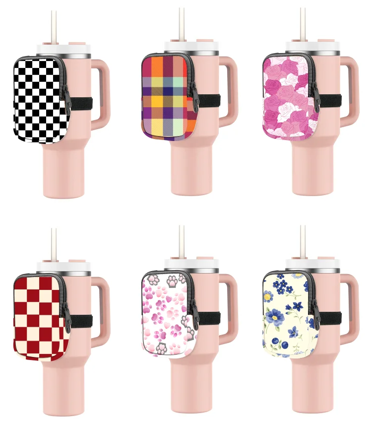 Wholesale 2023 New Popular Mugs Purse Wallet Handled Stadium Neoprene Gym Water Bottle Pouch