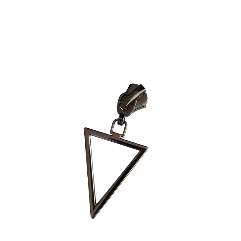 3F ZIPPER Factory Zinc alloy plating heart pull chain puller fashion logo pattern custom metal zipper slider