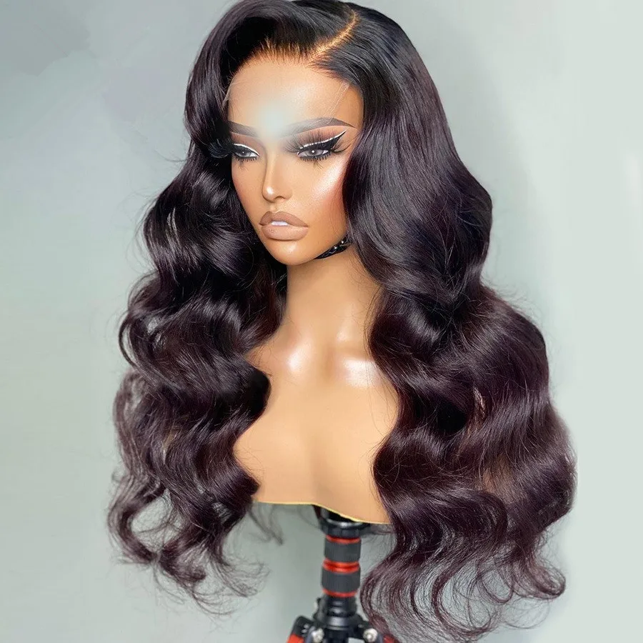 200% 250 Density Natural Human Hair Wig Pre Plucked 200% Density Weaves And Closure Wig 13x4 Lace Frontal Wig For Black Women