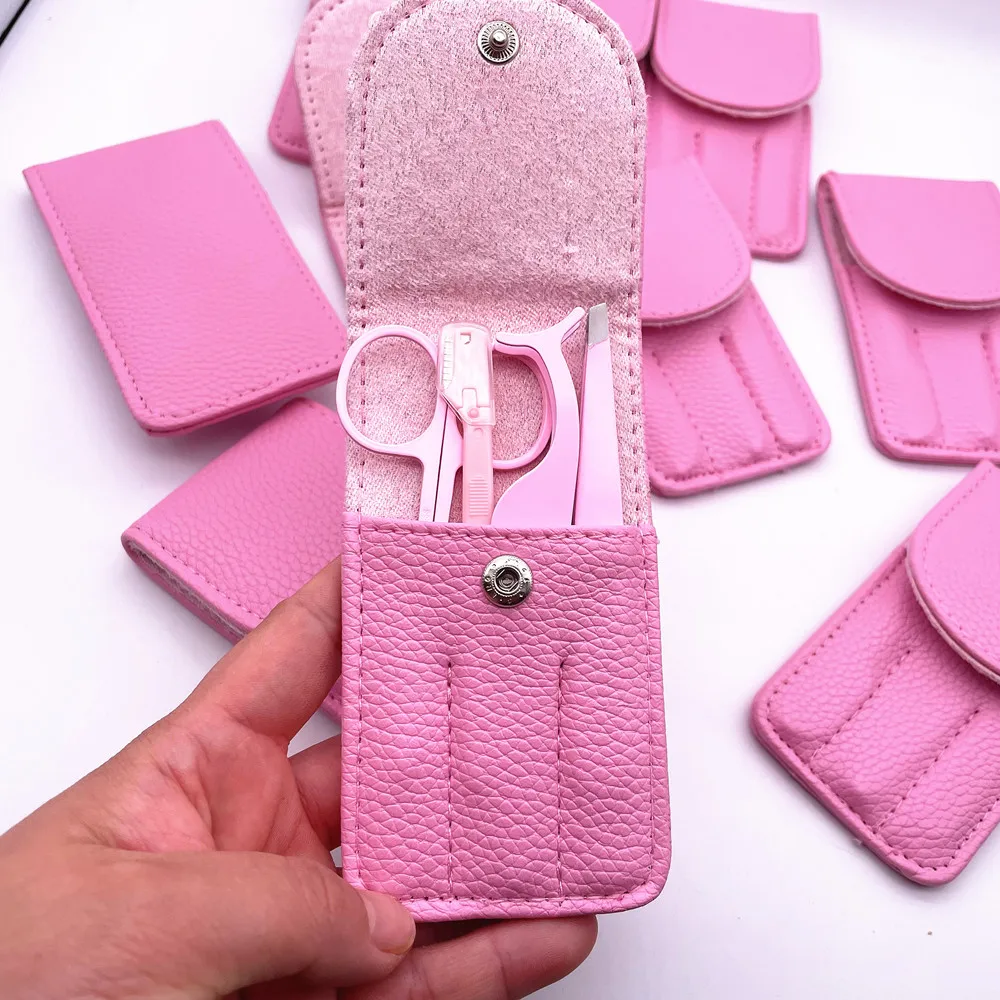 Набор аппликаторов для ресниц из нержавеющей стали, розового и золотого цвета