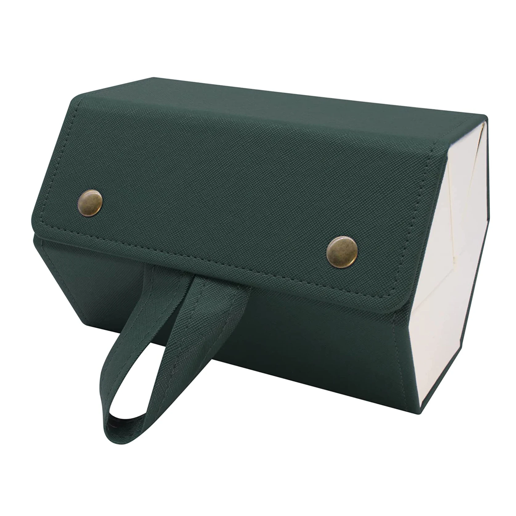 Book Style 2 Slot Eyeglass Sunglass Storage Box, PU Leather Glasses Display Case Storage Organizer Collector