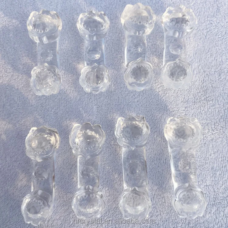 Healing Crystal Crafts High Quality Natural Clear Quartz Ru Yi Gemstone Crystal Carvings