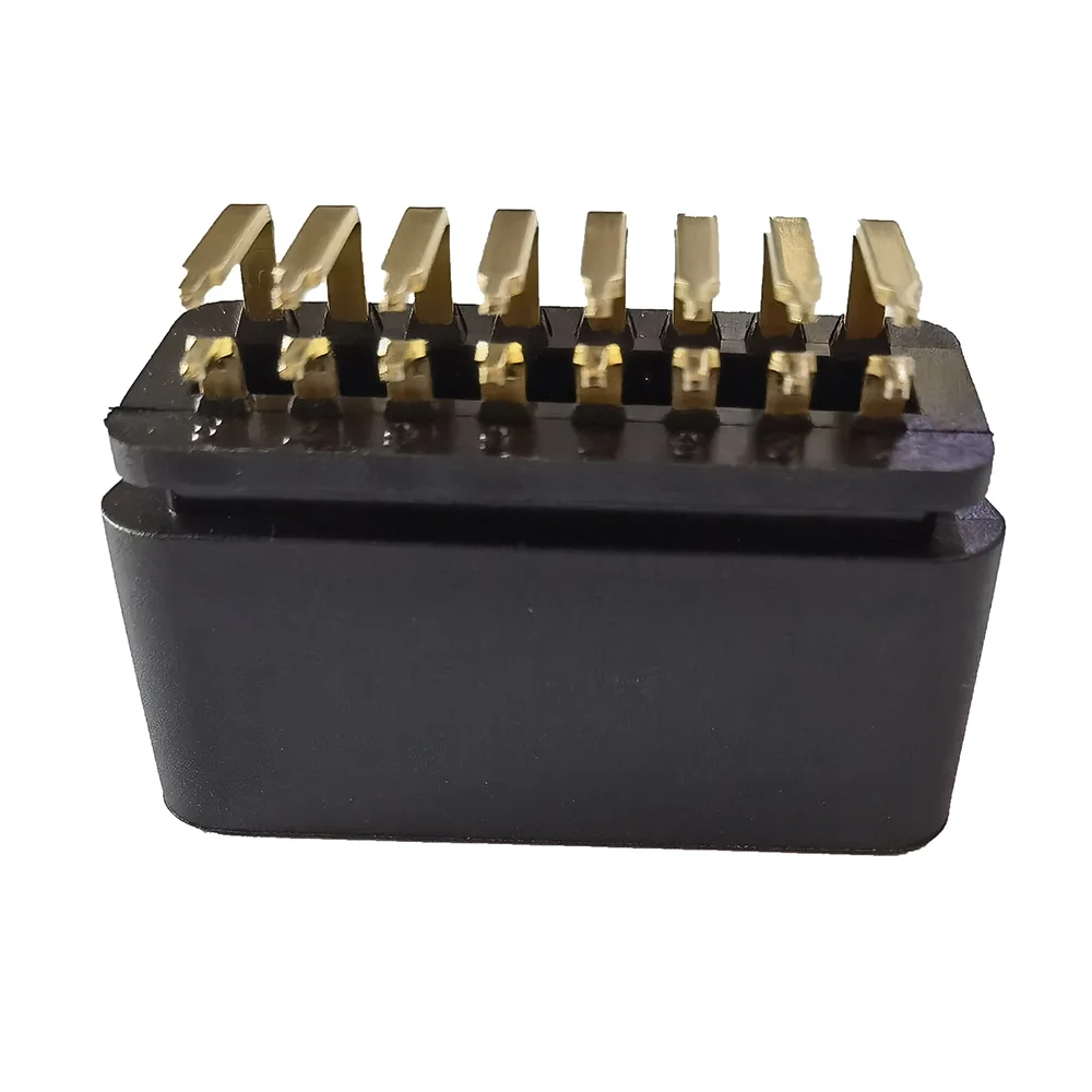 16pin 24V OBD2 PCB установленный под прямым углом автомобильный Позолоченный разъем OBD