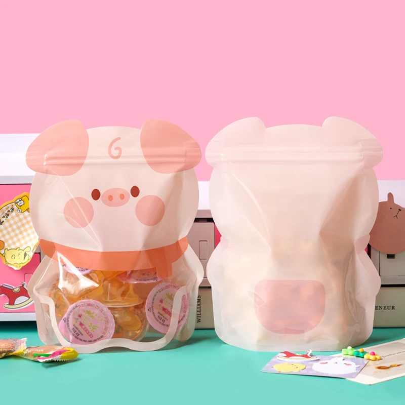 Color Irregular Shape Special Design Candy Toy Gift Packaging Bags Zip Lock Biscuit Bags