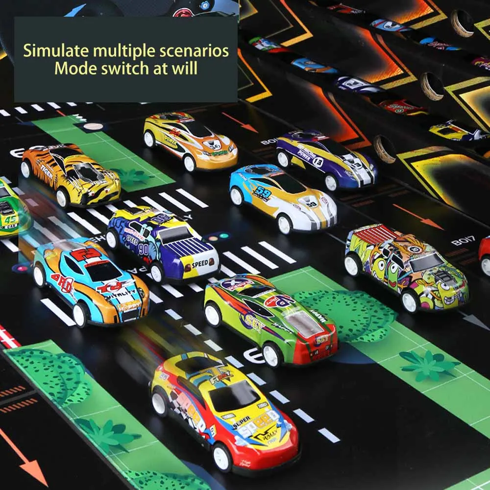 Pack Pull Back Cars 96 pcs Vehicles Car Toys Container Carrier Truck Die Cast METAL ALLOY Toy Cars Set