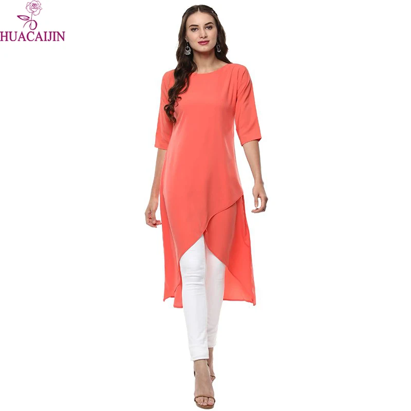 Long Indian Kurti Hand Block Kurta Handmade Top