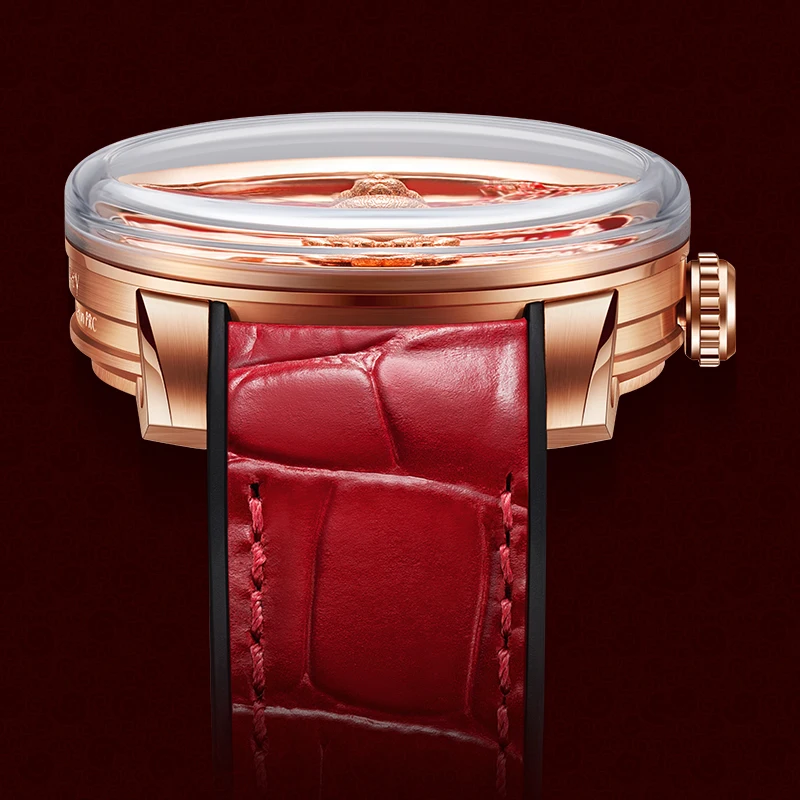 Lucky Harvey 316L Fine Steel Multi Function Sapphire Glass Luxury Enamel 43mm Dial Mechanical Automatic Watch