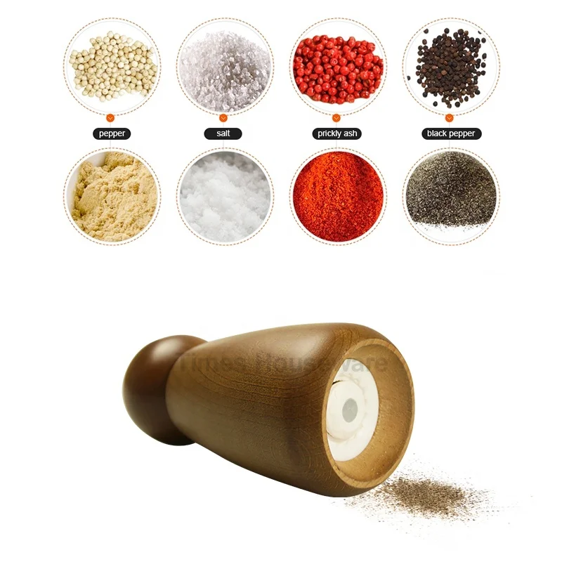 
Custom Wood Pepper Mills Grinders,Salt And Pepper Grinder 2 in 1 