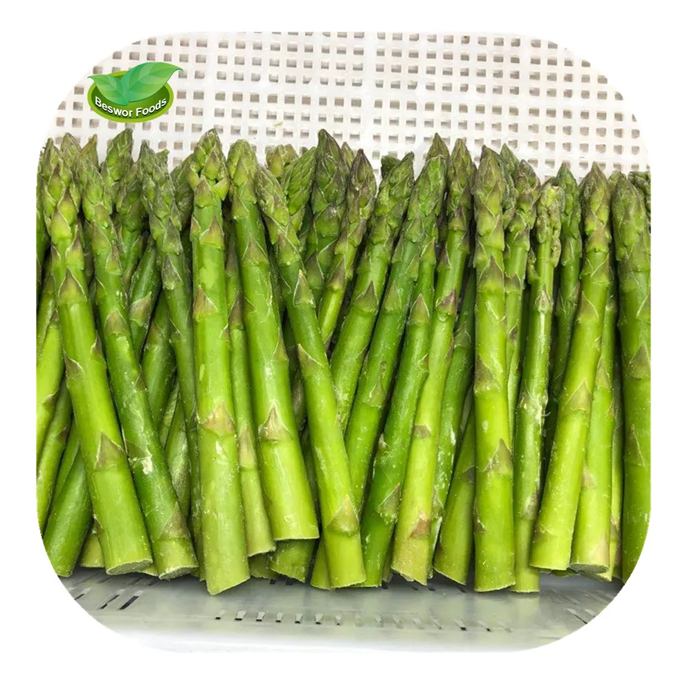 Spring crop IQF green asparagus fresh frozen green asparagus spear