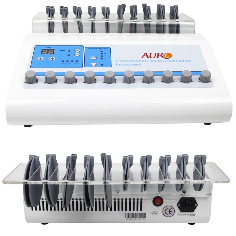 AURO Portable Tens Ems Machine Muscle Pain Relief Ems Weight Loss Body Slimming Stimulator Microcurrent Russian Waves Machine