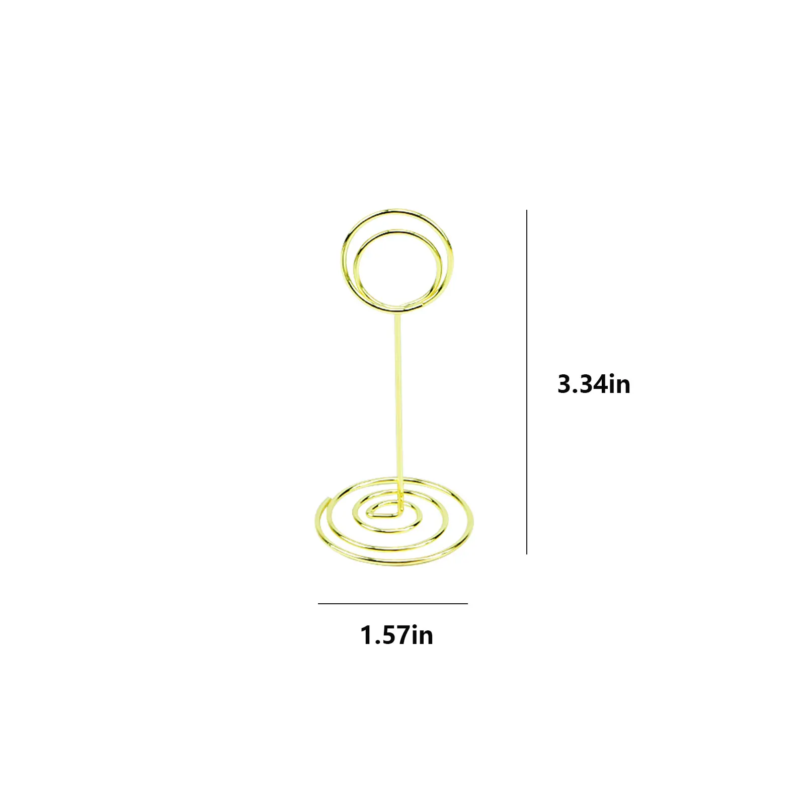 YS2002 держатель для карт с именем, фото, меню, зажимами для записей, круглые держатели для карт для свадьбы, ресторана, металлические держатели для номеров