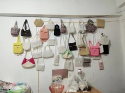 fashion bright yellow handcraft ladies beaded shoulder bags