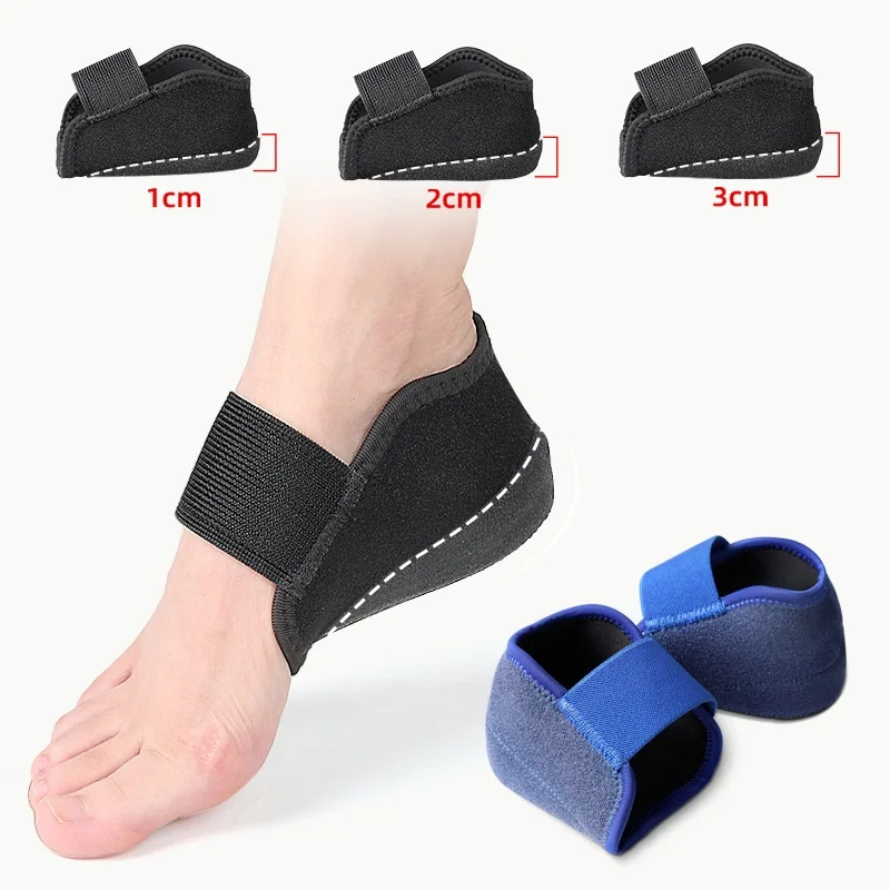 Invisible Height Increase Heel Protection Cover Shock Absorb Heel Cup Cushion Foot Care Protector Inserts Heel Lift Shoe Pads