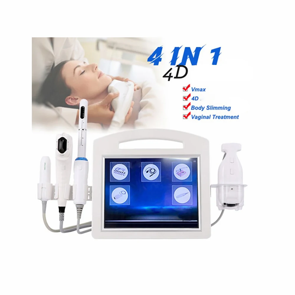 3D 4D vmax hifu liposonixed 7 картриджей высокоинтенсивный сфокусированный Ультразвуковой Лифтинг Лица жиросжигающий косметический инвентарь