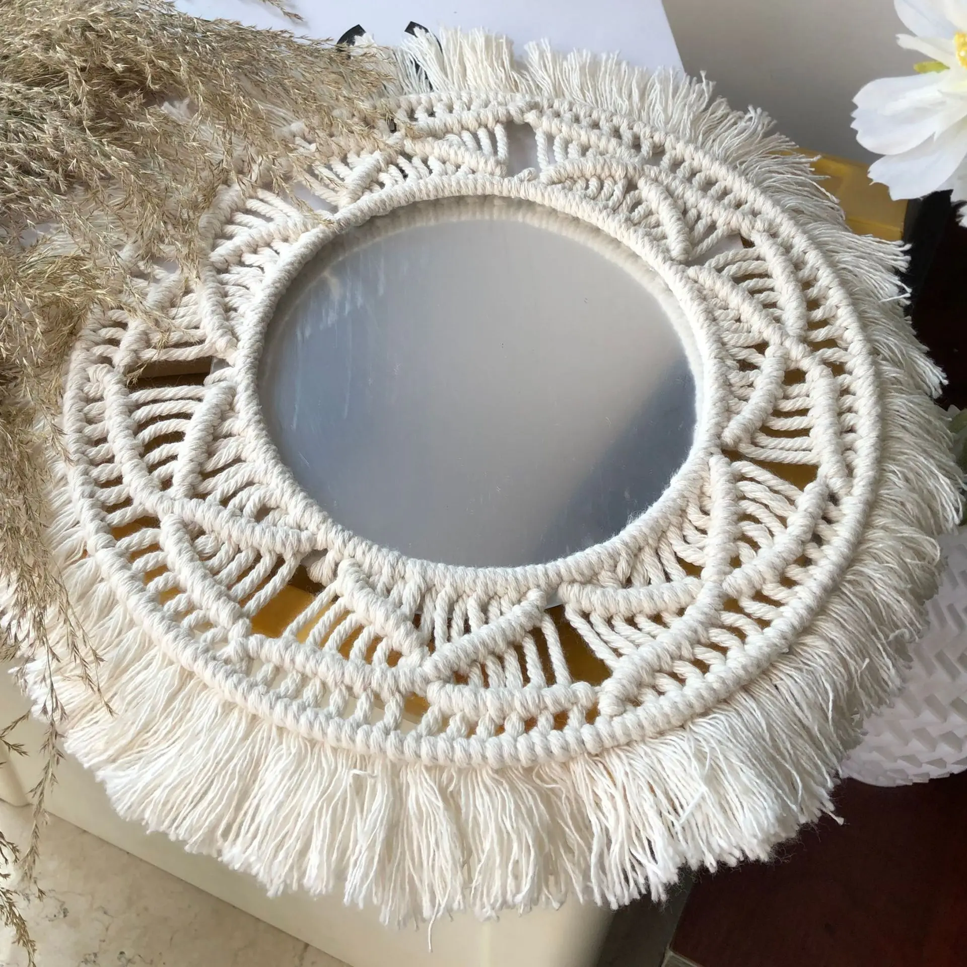 indian wall mirror decorative tapestry modern bedroom living room wall decor mirror