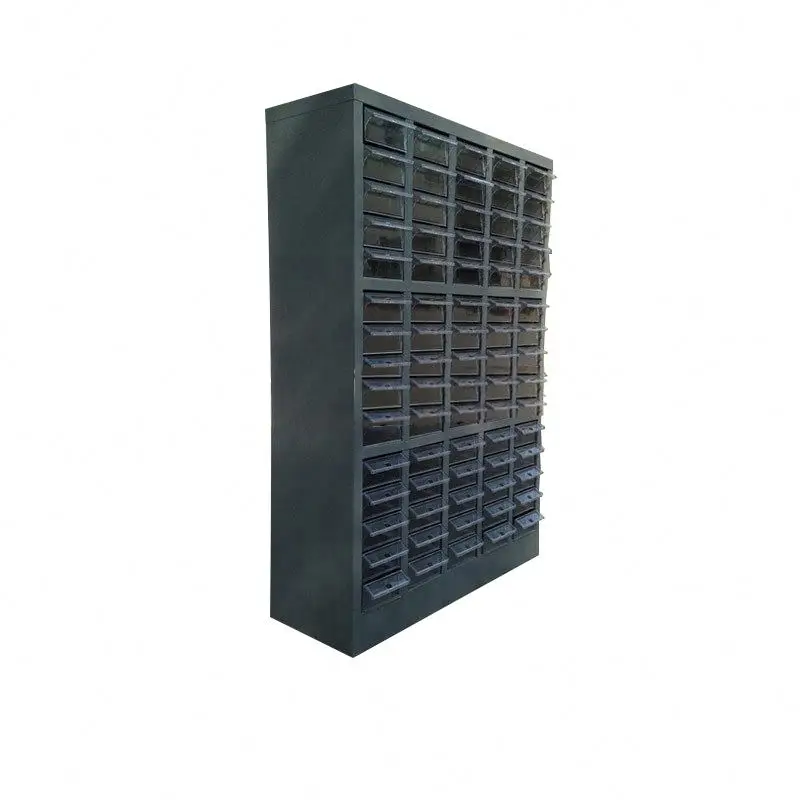Plastic storage cabinet and drawer cabinet component parts cabinet