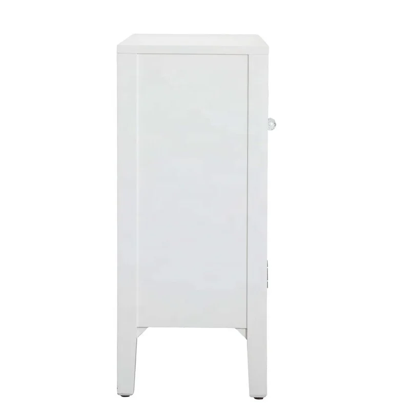 OEM manufacture Living room Furniture bedroom nightstand 2 Door  Mirrored cabinet whole KD Mirror Accent Chest