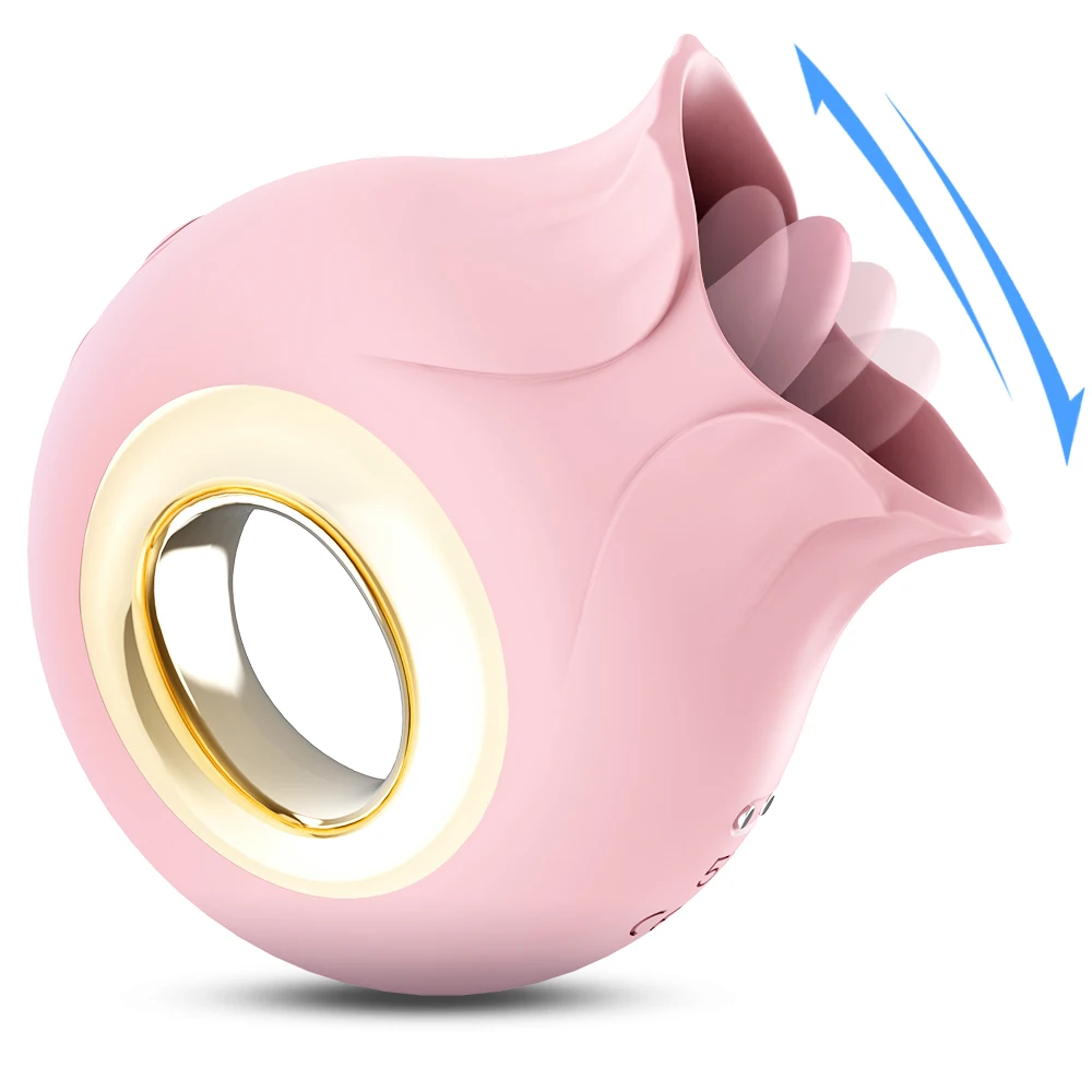 Pink Snail Masturbation Cup 9 Modes Licking Tongue Vibrator Adult Woman Clitoral Stimulator