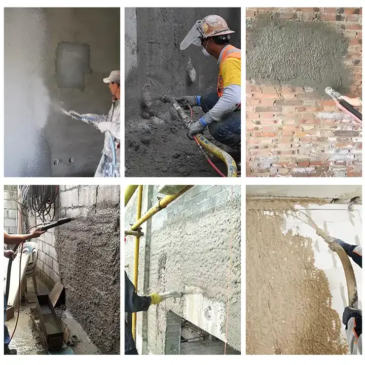 gasoline electric power construction machinery putty making mortar spraying machine